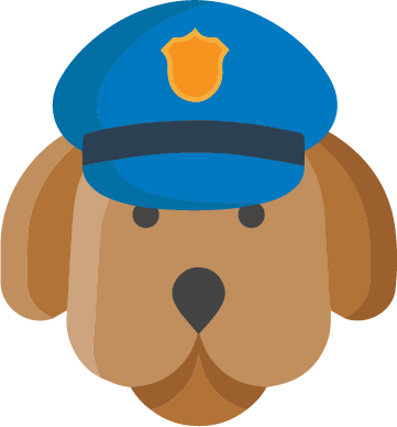 Liikennepoliisikoira.